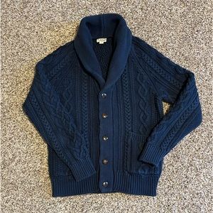 Navy jcrew cardigan